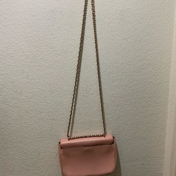 Tory Burch Robinson pink saffiano leather crossbody clutch bag - Picture 13 of 13